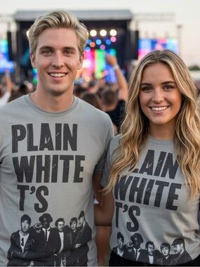 Plain White T's Startee unisex band tshirt sz S